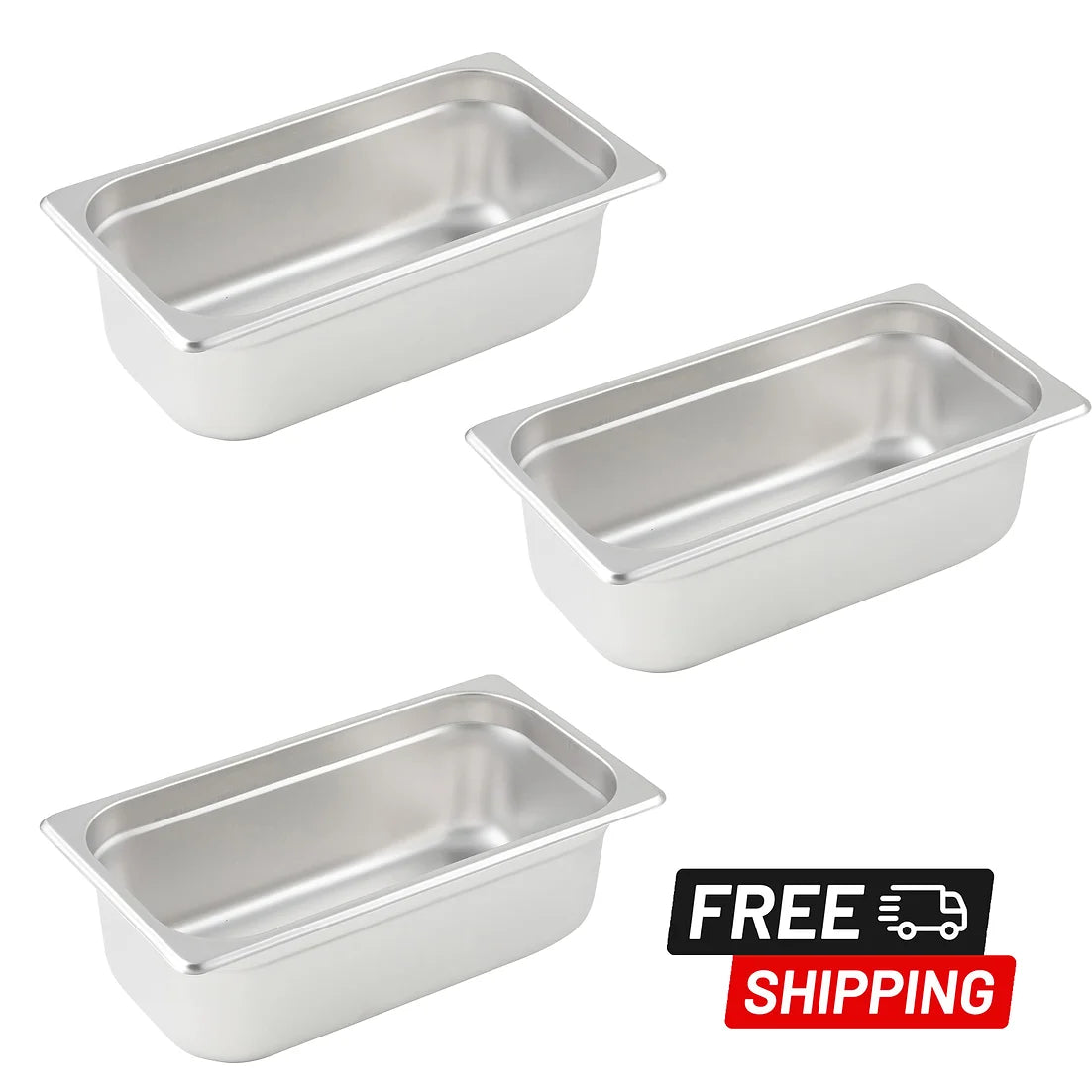 Stainless Steel Trays 1/3, 1/6 & 1/9 for Stainless Steel Ice Water Pan