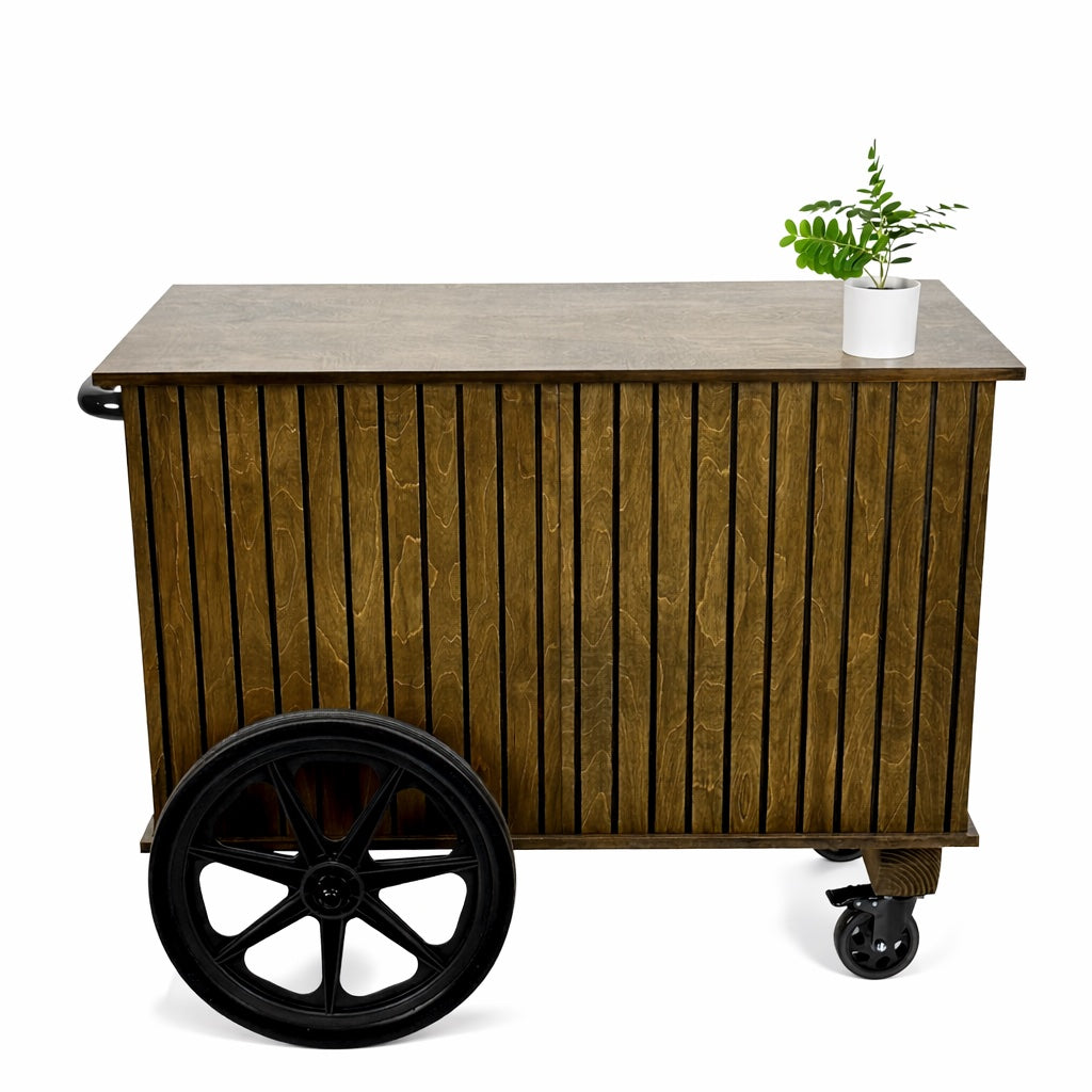 THE CLASSY-Stained Push Style Cart