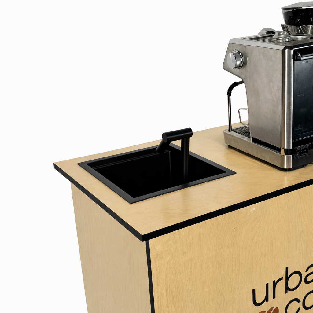 THE CLASSY- Coffee Cart Sleek Black Edge Edition