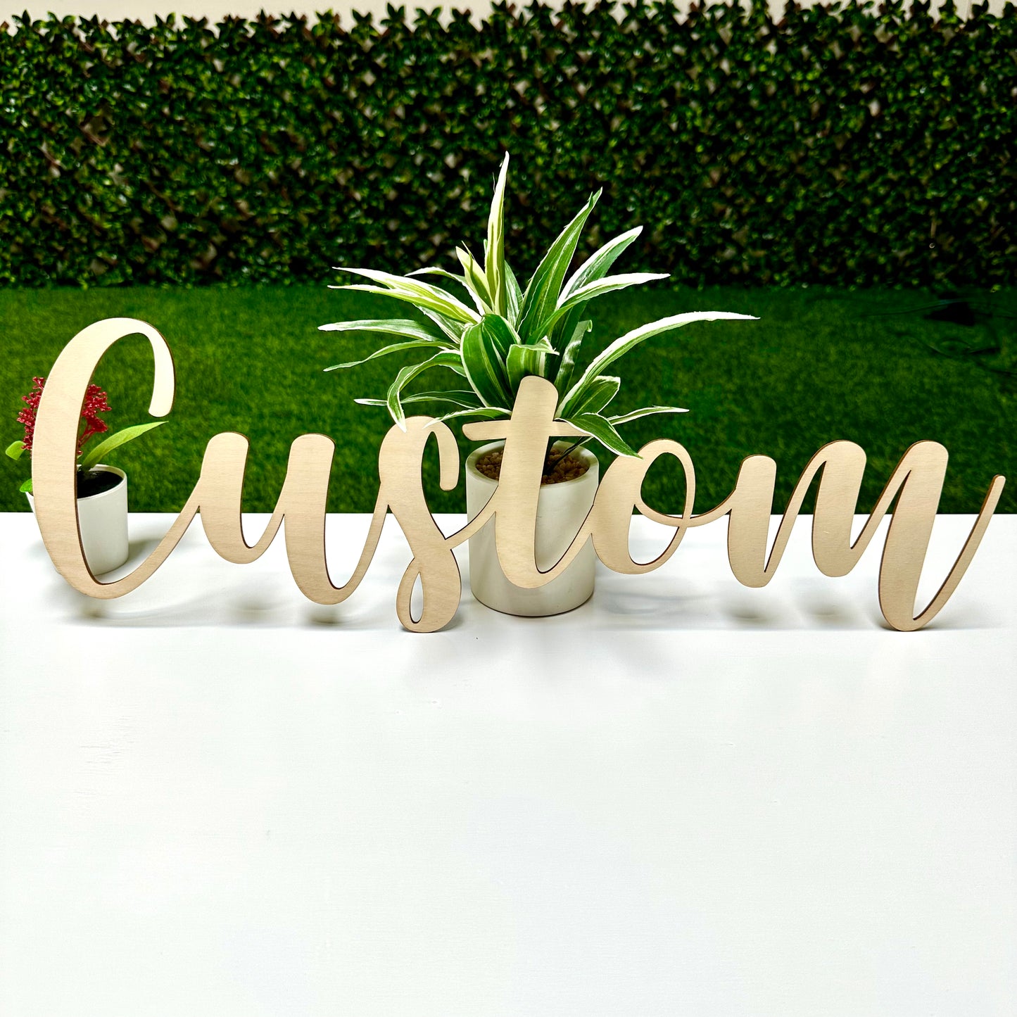 Wooden Custom Name Sign 12" to 48" Business Name Company Name Baby Name