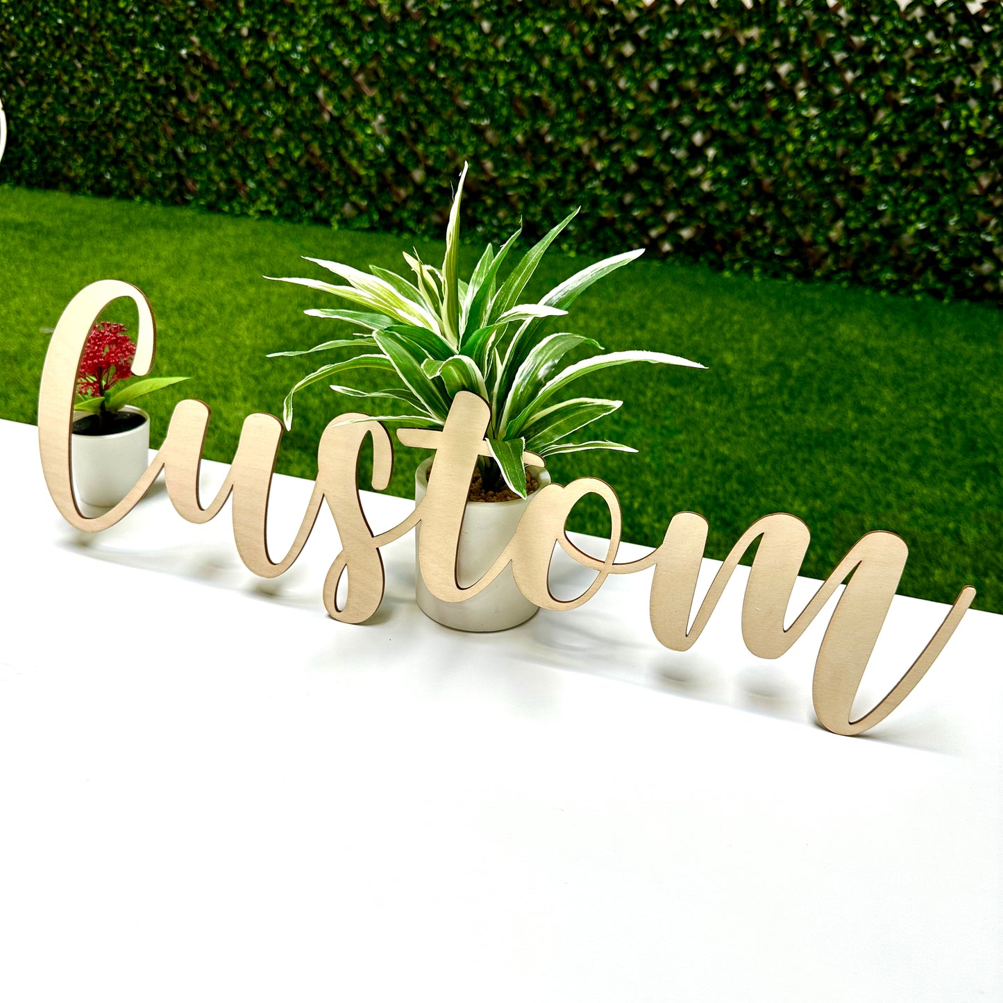 Wooden Custom Name Sign 12" to 48" Business Name Company Name Baby Name