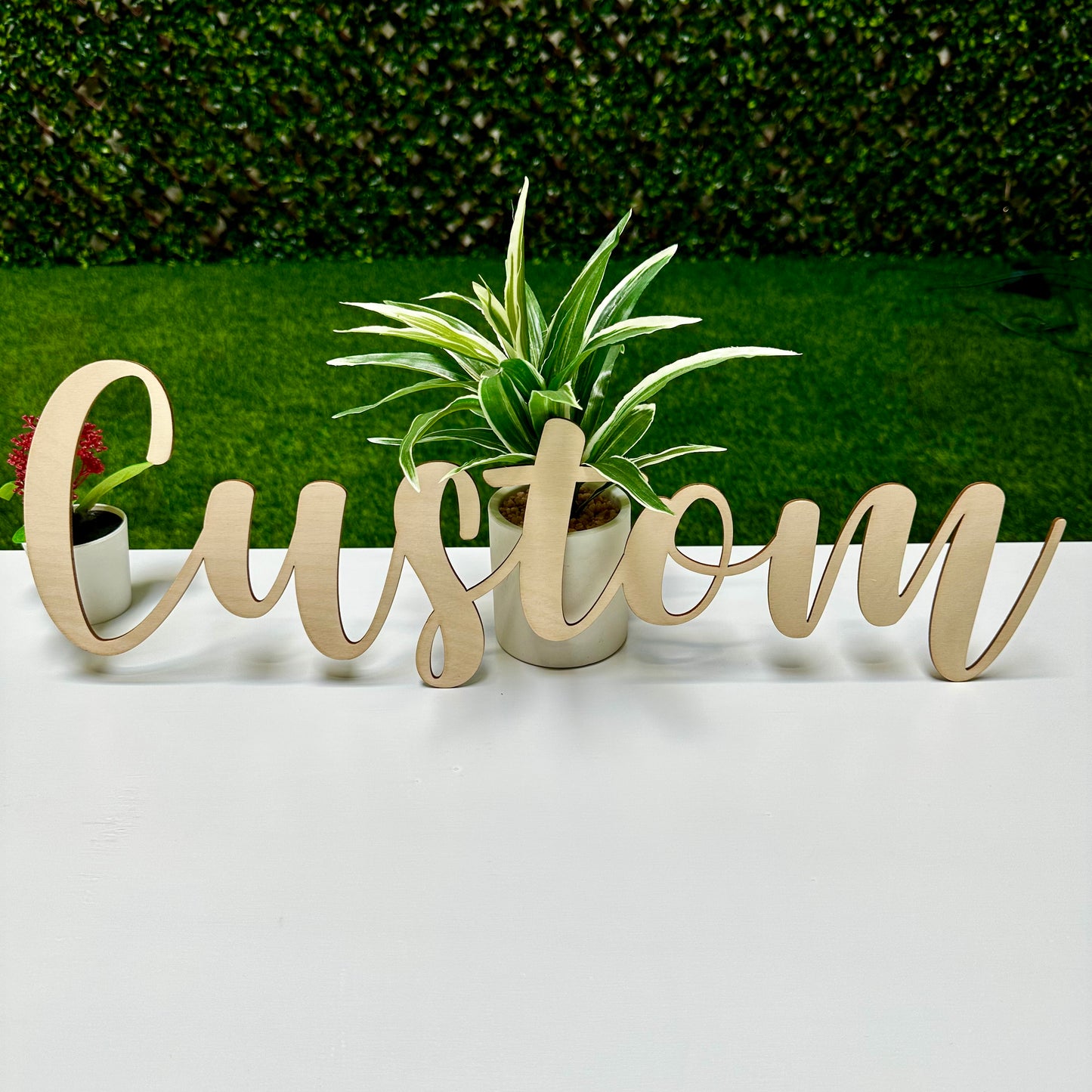 Wooden Custom Name Sign 12" to 48" Business Name Company Name Baby Name